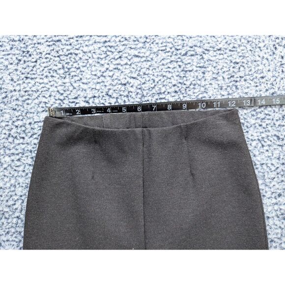 Via Masini 80 High Rise Pull On Pants Size 40 Knit Crop Tapered Stretch Gray - Picture 7 of 12